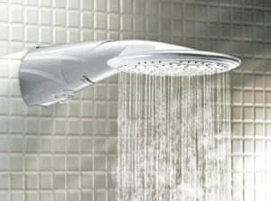 Lorenzetti Advanced Multi instant showerhead with water running Torra Electrical Kenya