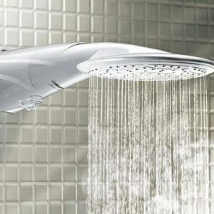 Lorenzetti Advanced Multi instant showerhead with water running Torra Electrical Kenya