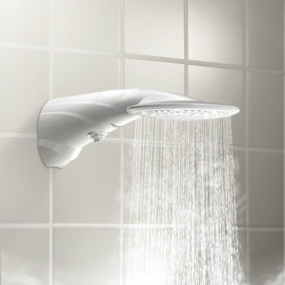 Lorenzetti Advanced Turbo Multi temperatures instant electric shower head with inbuilt pump for low pressure installations with water running